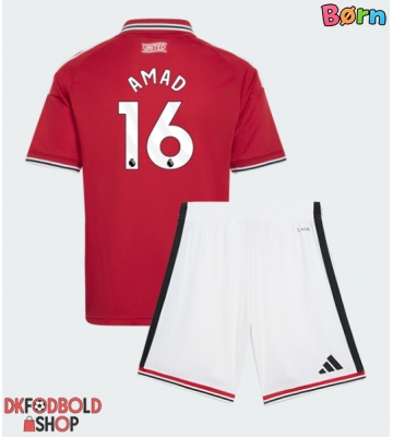 Manchester United Amad Diallo #16 Hjemmebanesæt Børn 2026-27 Kort ærmer (+ korte bukser)